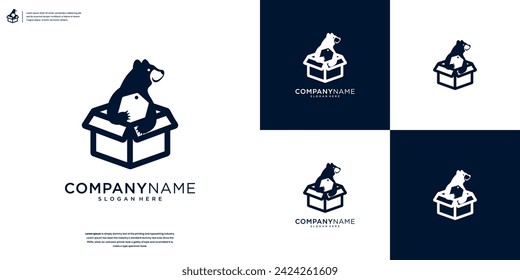 Plantilla de diseño de logotipo de icono de animales