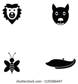 animals icon set