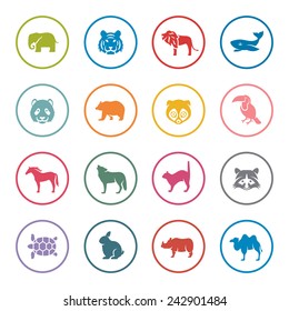 Animals icon set