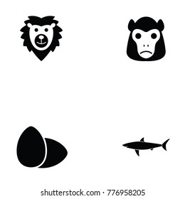 animals icon set