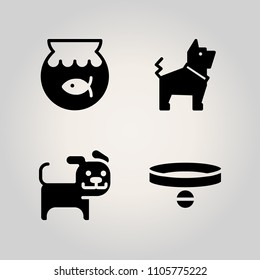 Animals icon set. bubble, background, nose and young illustration vector icons for web and design