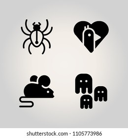 Animals icon set. choice, net, app and underwater illustration vector icons for web and design