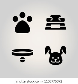 Animals icon set. full, natural, brown and front illustration vector icons for web and design