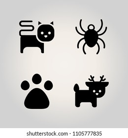 Animals icon set. illustration, one, macro and little illustration vector icons for web and design