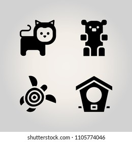 Animals icon set. life, natural, reef and power illustration vector icons for web and design