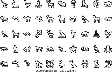 Animals icons  High-Quality Vector Icons Collection with Editable Stroke. Ideal for Professional and Creative Projects.