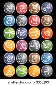 Animals icons - others of same series : http://www.shutterstock.com/lightboxes.mhtml?lightbox_id=498982