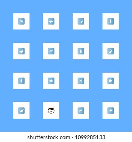 Animals icons set. predator, bird, reptiles and sea animal