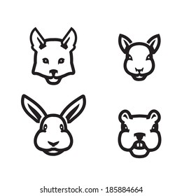 Animals icons. Vector format