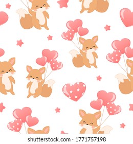 Animals illustration. Animals seamless pattern. Nursery art background. Children's fabric pattern design.