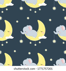 Animals illustration. Animals seamless pattern. Nursery art background. Children's fabric pattern design.