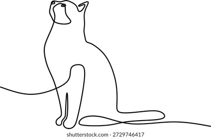 Animals Linie Symbol mit einem sauberen, minimalen und modernen Umriss Stil für Premium-visuelle Projekte entwickelt. Tiersymbole, die mit dünnen, wilden Tieren geschaffen wurden, machen sie ideal für moderne Designbedürfnisse.