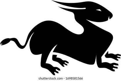animals logo - alien animals logo animal vector Cartoon Design for print, party decoration, t-shirt, illustration, logo, emblem or sticker
