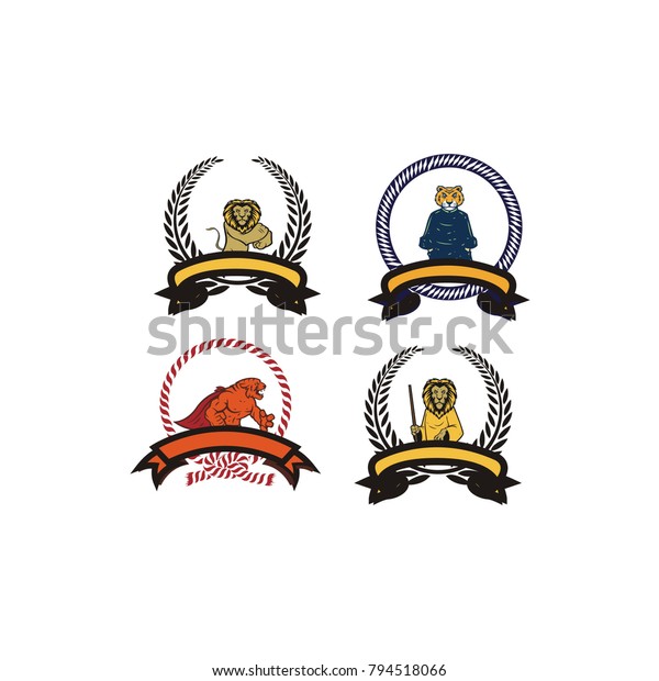 Animals Logo Design Stock Vector (Royalty Free) 794518066