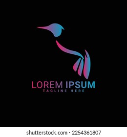 Diseño de ilustración vectorial del logotipo de los animales