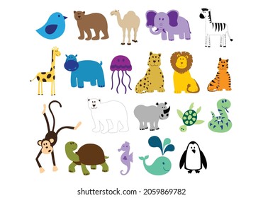 Animals logo vectors and illustrations