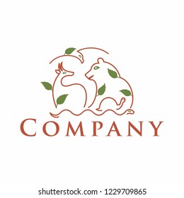 Animals logo, Zoo vector logo