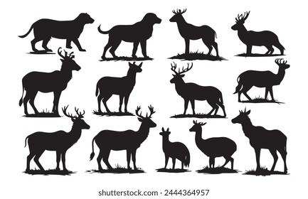 Colección de logotipos de animales. Logotipo animal. Aislado sobre fondo blanco