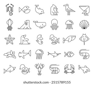 Animals logos collection. Animal logo set. Icon design
