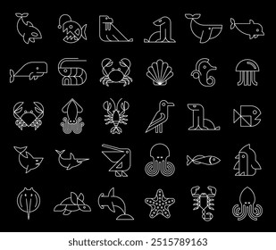 Animals logos collection. Animal logo set. Icon design
