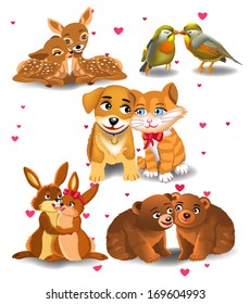 animales enamorados