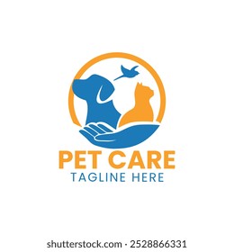 Animals lover, pet care logo design