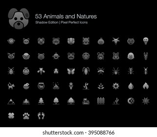 Animals and Natures Pixel Perfect Icons Shadow Edition