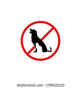 No se permiten animales. Señal de gato y perro