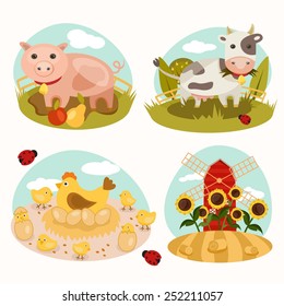 Animals on the farm 