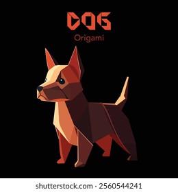 Animals Origami, vector, paper origami