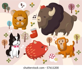 animals in park