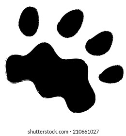 Animals Paw Print Vector Illustration Stock Vector (royalty Free 