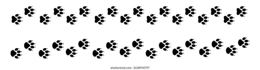 Animals paw prints. Animal feet set icon, vector icon illustration