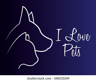 Animals pet shop graphic design, vector illustration eps10