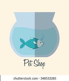 Animals pet shop graphic design, vector illustration eps10