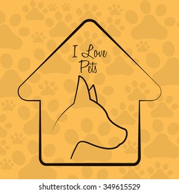 Animals pet shop graphic design, vector illustration eps10