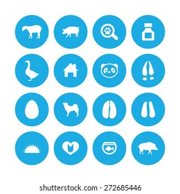 animals, pets icons universal set for web and mobile