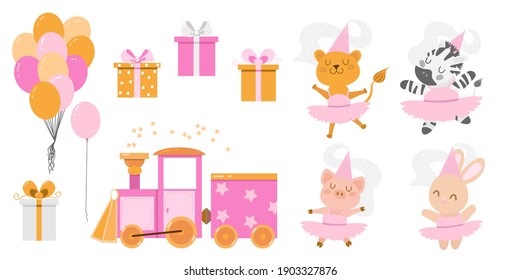 
ballet de animales con tren