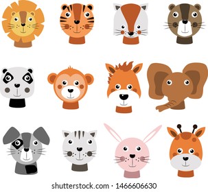 animals, and plants graphic design. Vector illustration