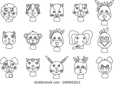 animals, and plants graphic design. Vector illustration