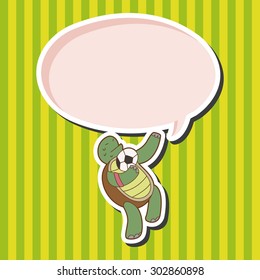 Animals play football cartoon theme elements