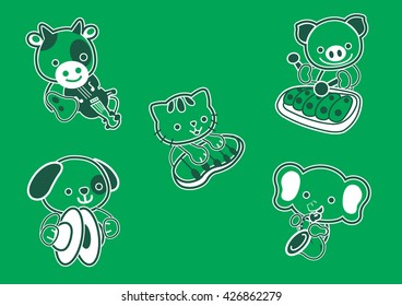 Animals playing music