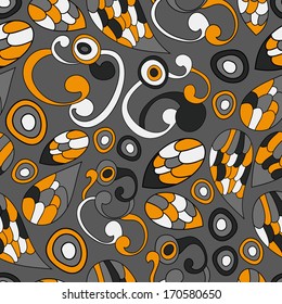 Animals plumage. Vector ethnic background with plumage. Seamless pattern can be used for wallpapers, pattern fills, web page background,surface textures.Bright children's cartoon objects.