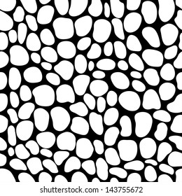 Animals print monochrome seamless pattern - vector