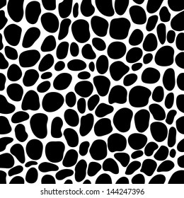 Animals print monochrome seamless pattern - vector