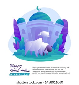 opferreife Tiere auf Eid al-Adha