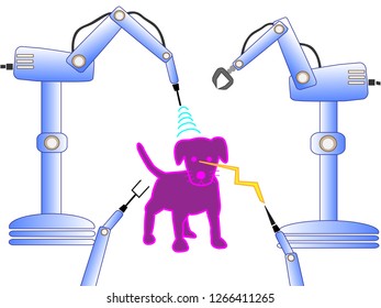Animals remodeled into a robot with artificial intelligence.