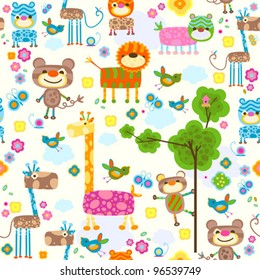 animals seamless background
