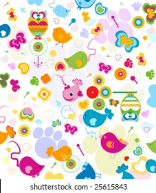 animals seamless pattern