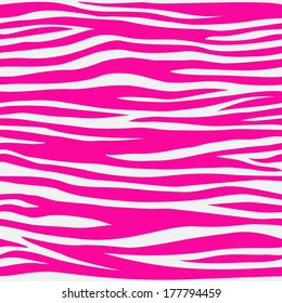 Animals seamless pattern. Pink zebra